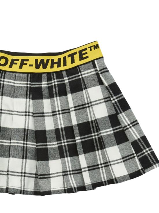 25FW [키즈] 오프화이트 스커트 OGCC02AF25FAB001 1018 BLACK YELLOW - OFF WHITE