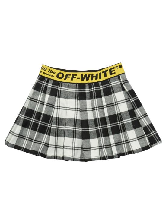 25FW [키즈] 오프화이트 스커트 OGCC02AF25FAB001 1018 BLACK YELLOW