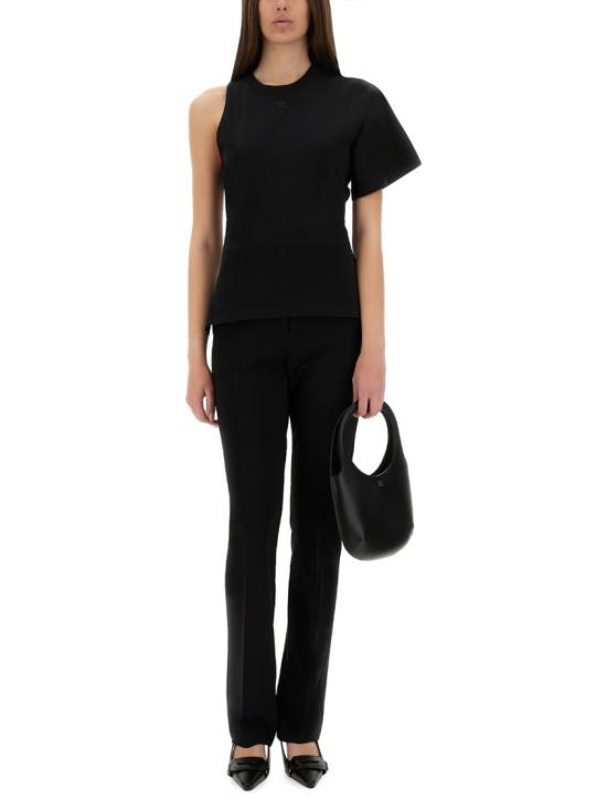  쿠레쥬 반팔 티셔츠 225JTS201 JS01079999 Black - COURREGES