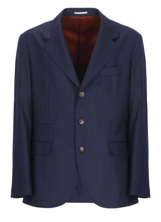25FW 브루넬로 쿠치넬리 수트 자켓 ME2267BTDC396 BLUE