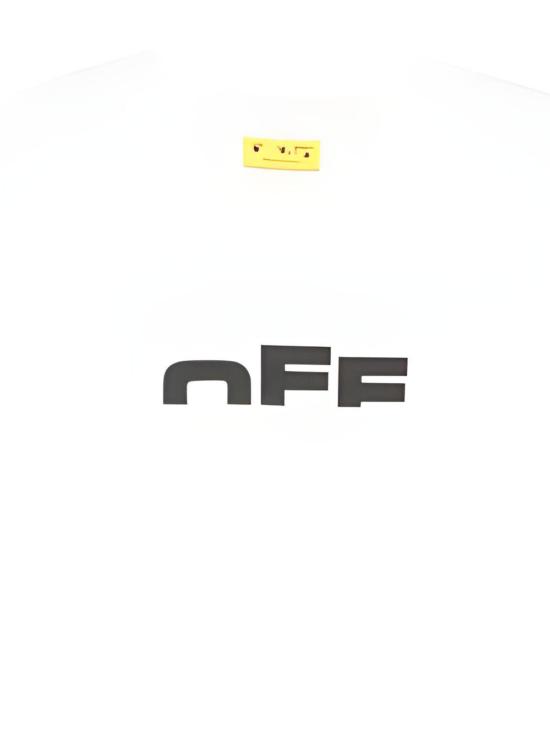 25FW [키즈] 오프화이트 티셔츠 OBAA002F25JER002 0110 WHITE BLACK - OFF WHITE