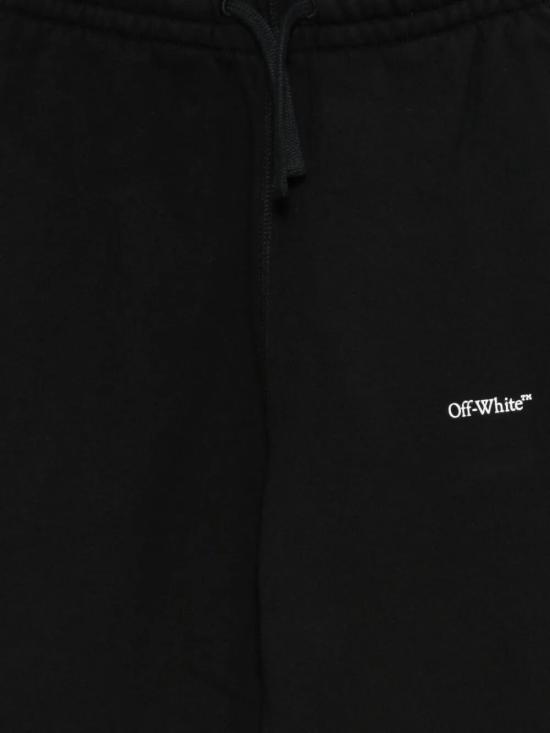 25FW [키즈] 오프화이트 트레이닝/조거 팬츠 OBCH001F25FLE004 1001 BLACK WHITE - OFF WHITE
