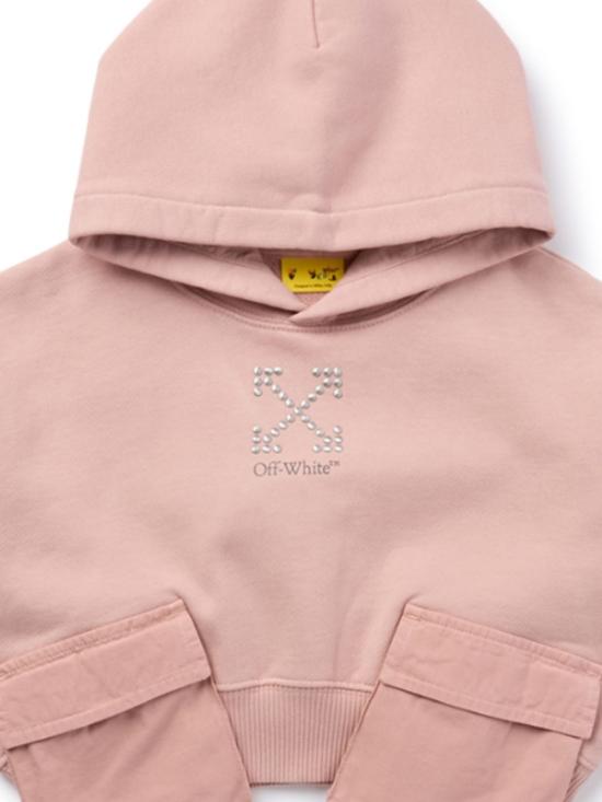 25FW [키즈] 오프화이트 티셔츠 OGBB00BF25FLE001 3B07 ROSE PINK - OFF WHITE
