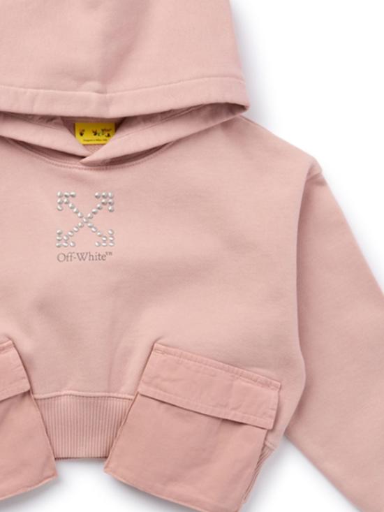 25FW [키즈] 오프화이트 티셔츠 OGBB00BF25FLE001 3B07 ROSE PINK - OFF WHITE