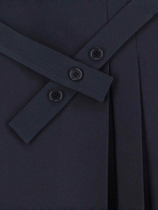 25FW 사이블사렐 미디 스커트 KILT SKIRT TITAN MIDNIGHT Blue - SIBEL SARAL