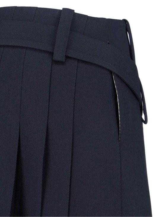 25FW 사이블사렐 미디 스커트 KILT SKIRT TITAN MIDNIGHT Blue - SIBEL SARAL