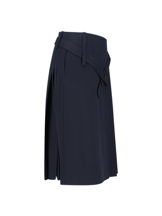 25FW 사이블사렐 미디 스커트 KILT SKIRT TITAN MIDNIGHT Blue - SIBEL SARAL