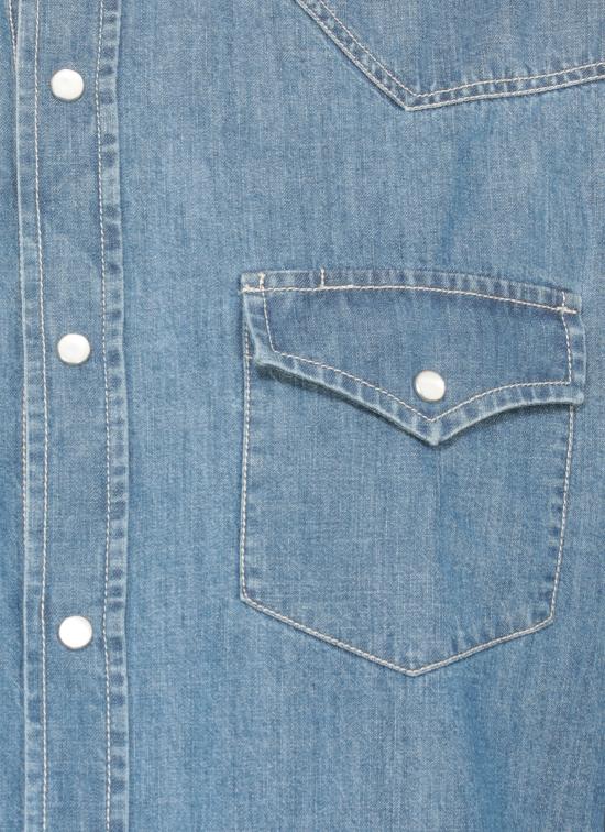 25FW 브루넬로 쿠치넬리 데님 셔츠 MH1924008 CCF66 Blue - BRUNELLO CUCINELLI