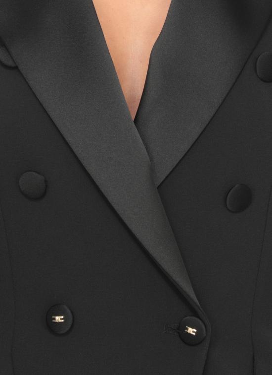 25FW 엘리자베타프랜치 미디 원피스 AB80356E2 110 Black - ELISABETTA FRANCHI