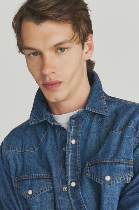 25FW 로이로져스 데님 셔츠 RRU400 CP20 2798 0999 Denim - ROY ROGER'S