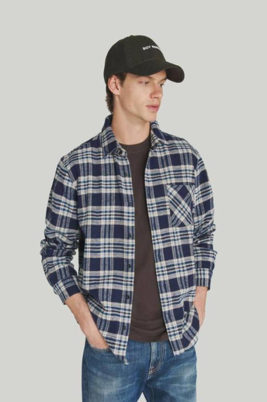 25FW 로이로져스 긴팔 셔츠 RRU90059 CQ19 1510 0001 Blue - ROY ROGER'S