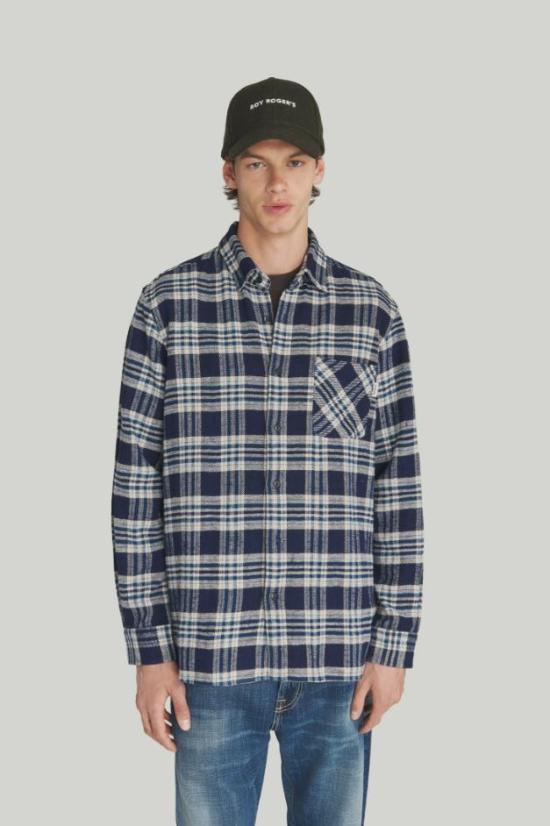 25FW 로이로져스 긴팔 셔츠 RRU90059 CQ19 1510 0001 Blue - ROY ROGER'S