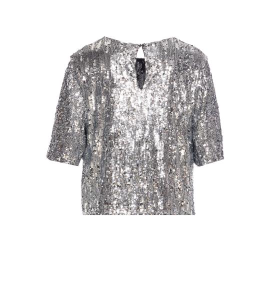 25FW 아니예 바이 긴팔 티셔츠 181509 01986 Silver - ANIYE BY