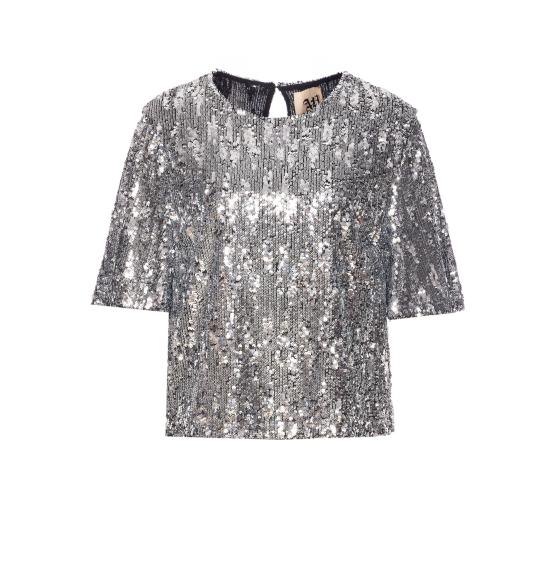 25FW 아니예 바이 긴팔 티셔츠 181509 01986 Silver