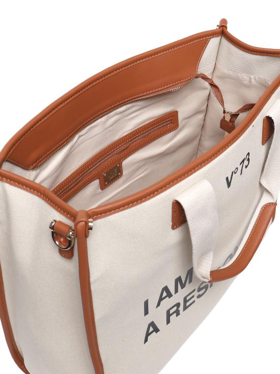 25FW 브이73 토트백 73BS6AF01 RESPONSIBILITY BISNATURALE CUO NATURAL CUIR - V73
