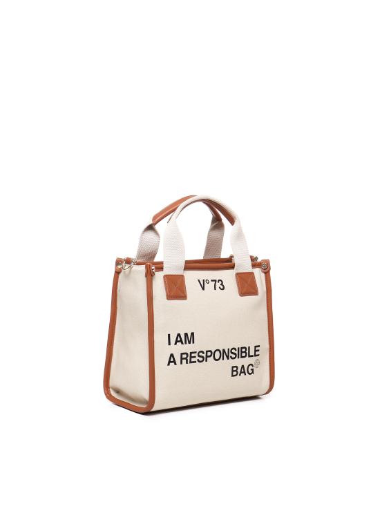 25FW 브이73 토트백 73BS6AF02 RESPONSIBILITY BISNATURALE CUO Natural tan - V73