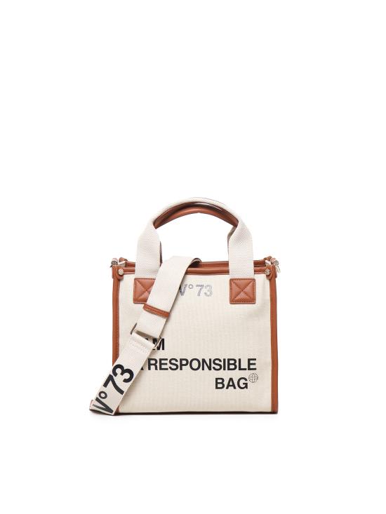 25FW 브이73 토트백 73BS6AF02 RESPONSIBILITY BISNATURALE CUO Natural tan