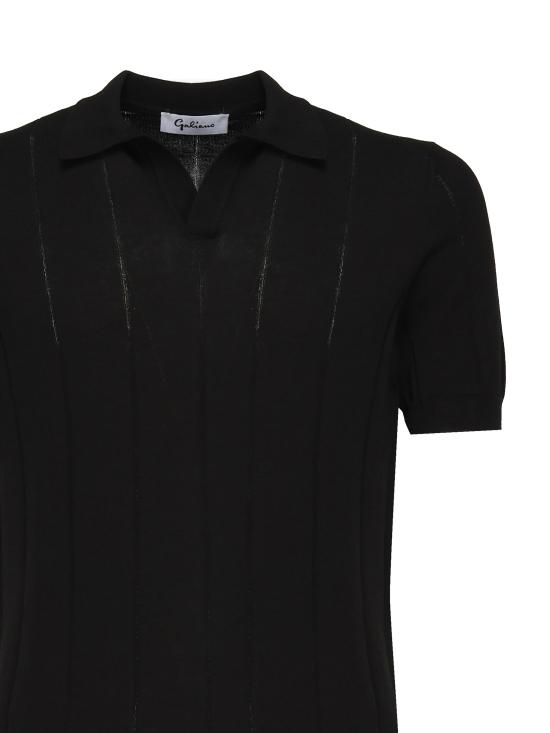 25FW GALIANO 반팔 티셔츠 57191 20660099 Black - GALIANO