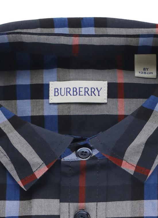 25FW [키즈] 버버리 셔츠 8109086 KB5 OWEN LS CHKC3360 Blue - BURBERRY