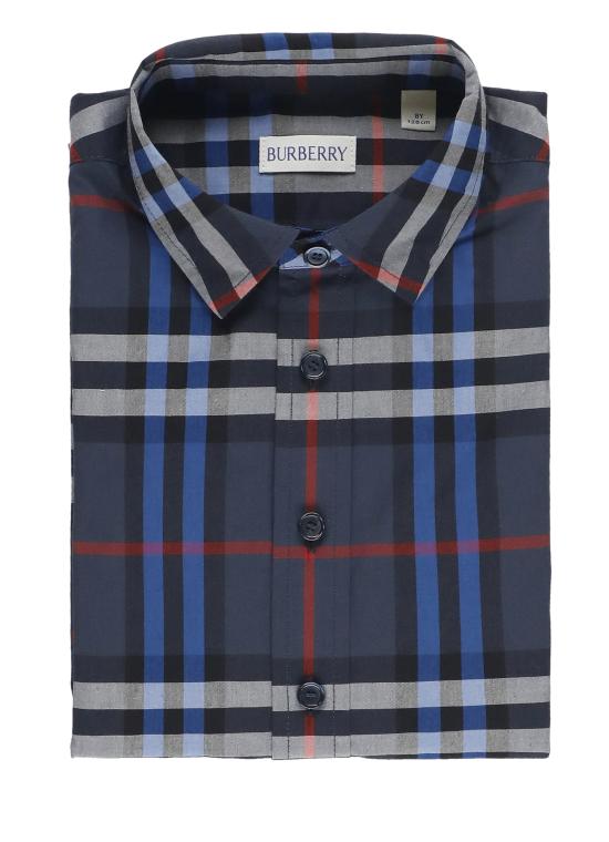 25FW [키즈] 버버리 셔츠 8109086 KB5 OWEN LS CHKC3360 Blue