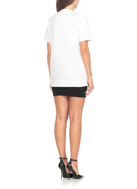 25FW 엘리자베타프랜치 반팔 티셔츠 MA02856E2 270 White - ELISABETTA FRANCHI