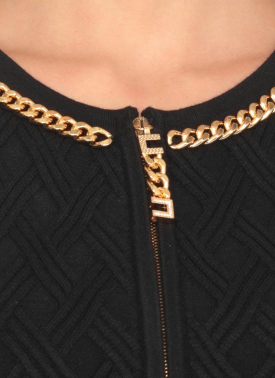 25FW 엘리자베타프랜치 미디 원피스 AM20B56E2 110 Black - ELISABETTA FRANCHI