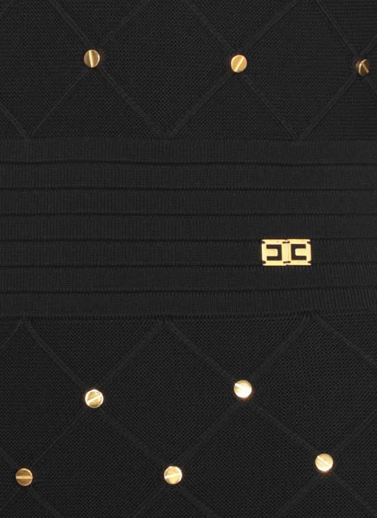 25FW 엘리자베타프랜치 미디 원피스 AM25S57E2 110 Black - ELISABETTA FRANCHI