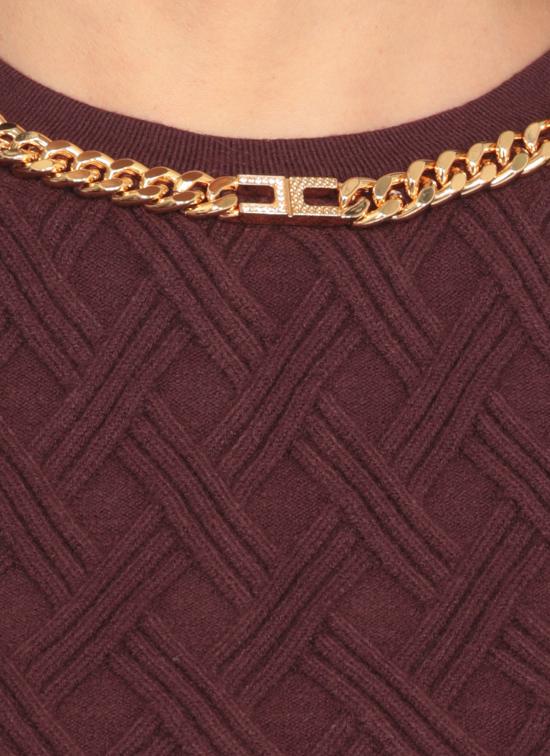 25FW 엘리자베타프랜치 민소매 티셔츠 TK60B56E2 EA4 Bordeaux - ELISABETTA FRANCHI