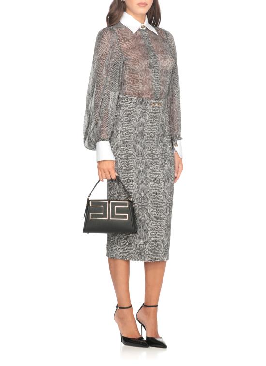 25FW 엘리자베타프랜치 바디수트 티셔츠 CB00657E2 110 Black - ELISABETTA FRANCHI