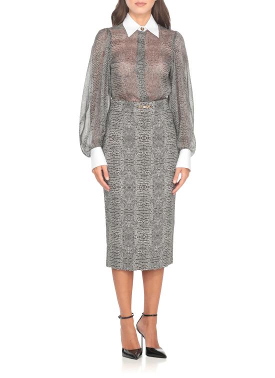 25FW 엘리자베타프랜치 바디수트 티셔츠 CB00657E2 110 Black - ELISABETTA FRANCHI