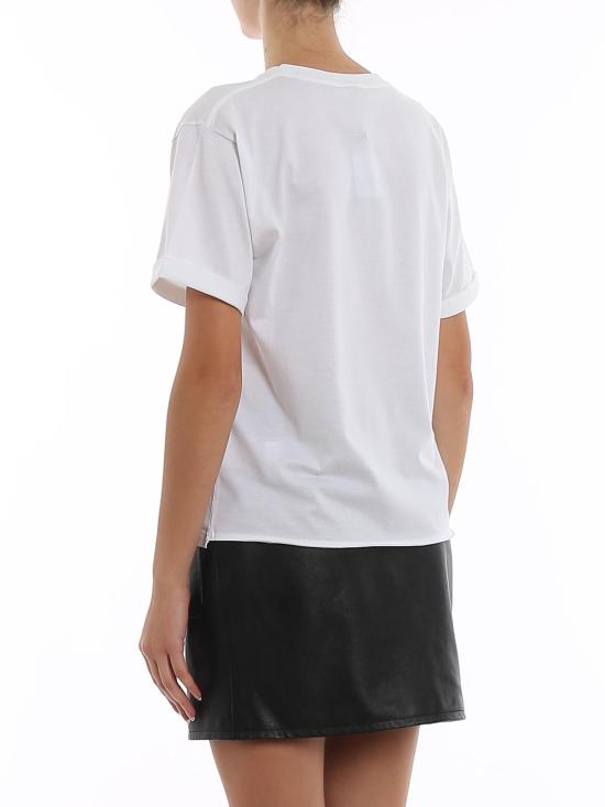 25SS 생로랑 보이프렌드 핏 숏슬리브 티셔츠 460876YB2DQ9000 White - SAINT LAURENT