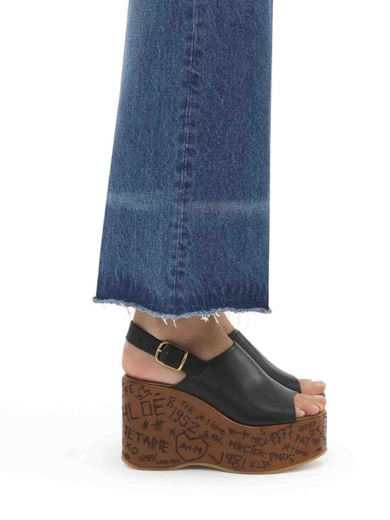 25FW 끌로에 샌들 CHC25U10GLU001 Black - CHLOE