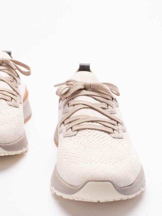  브루넬로 쿠치넬리 스니커즈 MZUKISO250CSB87 Beige - BRUNELLO CUCINELLI