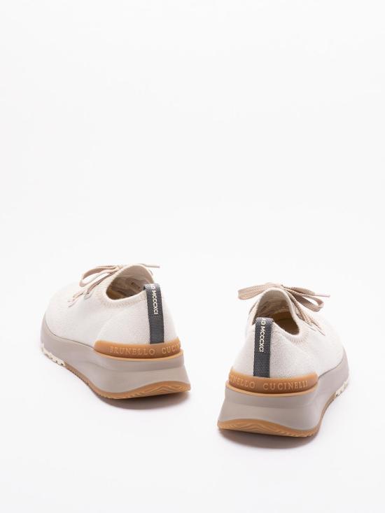 브루넬로 쿠치넬리 스니커즈 MZUKISO250CSB87 Beige - BRUNELLO CUCINELLI