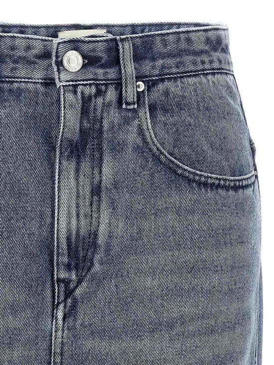  이자벨마랑 데님 스커트 JU0045FBB1H07I30LU Blue - ISABEL MARANT
