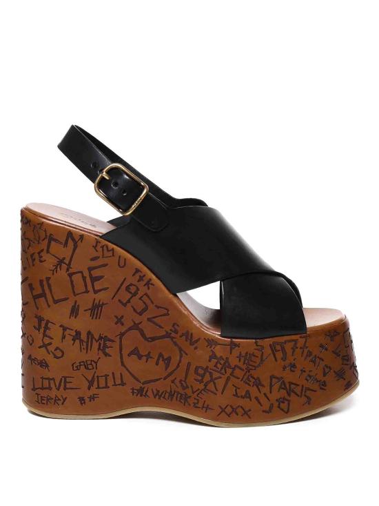  끌로에 샌들 CHC24A02YLU001 Black