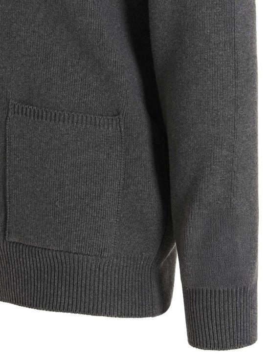 25FW 골든구스 코튼 니트 V넥 버튼 가디건 GMP00946P000662603046 Grey - GOLDEN GOOSE