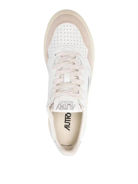 26SS 오트리 메달리스트 로우 레더 스니커즈 AULWLS74 White - AUTRY