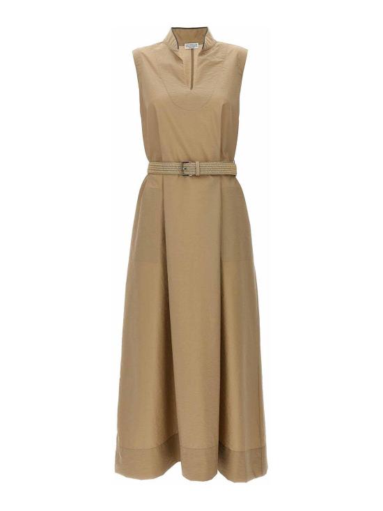  브루넬로 쿠치넬리 롱 원피스 M0F79AEG63C8704 Beige