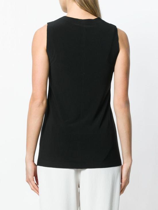 25FW 노마카말리 민소매 티셔츠 KK4266PL107001 Black - NORMA KAMALI