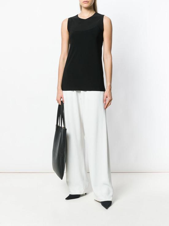 25FW 노마카말리 민소매 티셔츠 KK4266PL107001 Black - NORMA KAMALI