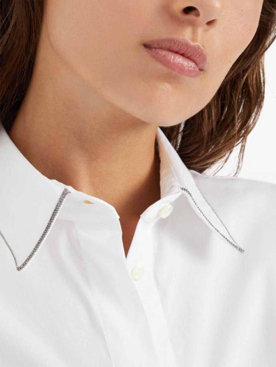 26SS 브루넬로 쿠치넬리 모닐리 셔츠 M0091MA606C159 White - BRUNELLO CUCINELLI