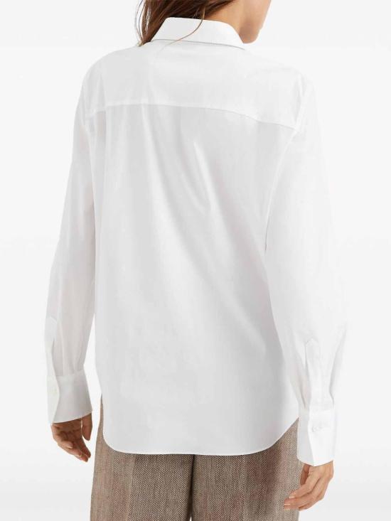 26SS 브루넬로 쿠치넬리 모닐리 셔츠 M0091MA606C159 White - BRUNELLO CUCINELLI