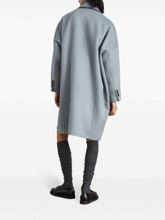 25FW 브루넬로 쿠치넬리 모닐레 캐시미어 비버 더블 페이스 코트  MD5039677C008 Light Blue - BRUNELLO CUCINELLI