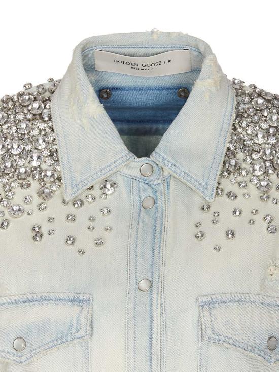  골든구스 셔츠 GWP00589P00062750100 Blue - GOLDEN GOOSE