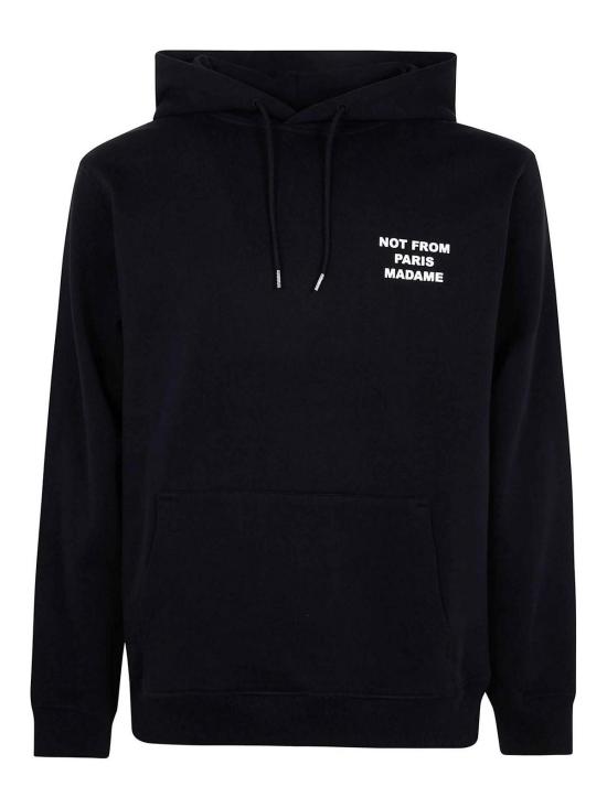 26SS 드롤드무슈 후드 티셔츠 PERMHO162CO127BL Black