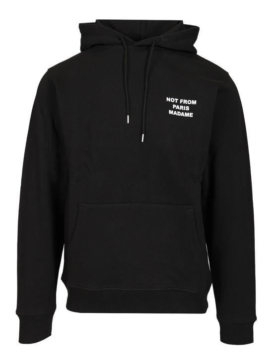 26SS 드롤드무슈 후드 티셔츠 PERMHO162CO127BL Black