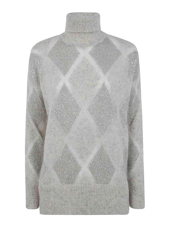 25FW 브루넬로 쿠치넬리 터틀넥 MCM518803CXL37 Grey