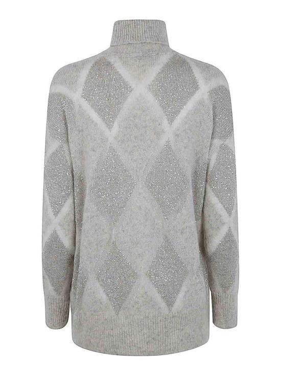 25FW 브루넬로 쿠치넬리 터틀넥 MCM518803CXL37 Grey - BRUNELLO CUCINELLI