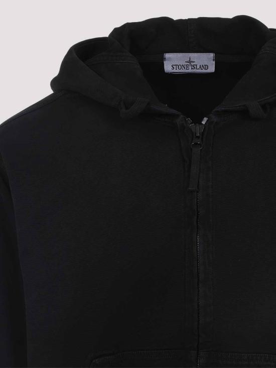  스톤 아일랜드 후드 티셔츠 K2S156100017S0184V0129 Black - STONE ISLAND